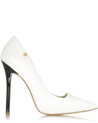 Versace Jeans White Patent Eco Leather Pump