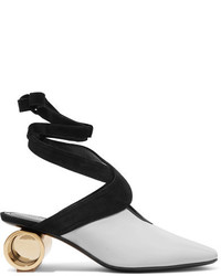 J.W.Anderson Jw Anderson Suede Trimmed Leather Pumps White
