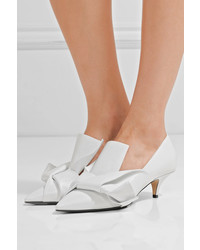 No.21 No 21 Knotted Leather Pumps White