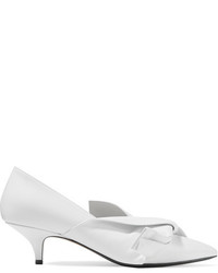 No.21 No 21 Knotted Leather Pumps White