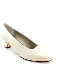 Ros Hommerson Wheat Pump Ivory Wide Pumps Heels Shoes Newdisplay