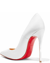 Christian Louboutin So Kate 120 Patent Leather Pumps White