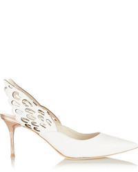 Webster Sophia Angelo Cutout Leather Pumps