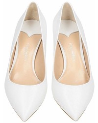 The Seller White Leather Pumps