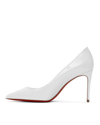 Christian Louboutin White Patent Kate 85 Heels