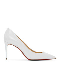 Christian Louboutin White Patent Kate 85 Heels
