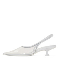 MM6 MAISON MARGIELA White Transparent Pvc Slingback Heels