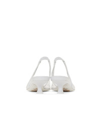 MM6 MAISON MARGIELA White Transparent Pvc Slingback Heels