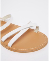 Asos Collection Finders Keepers Wide Fit Leather Lace Up Sandals