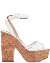 Le Silla Cork Platform Sandals