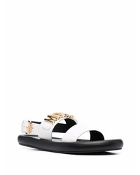 Moschino Logo Lettering Sandals