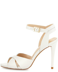 Vince Camuto Soliss Leather Crisscross Sandal Clean White