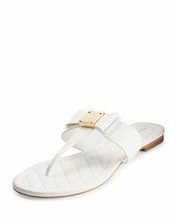 Cole Haan Tali Bow T Strap Sandal Optic White