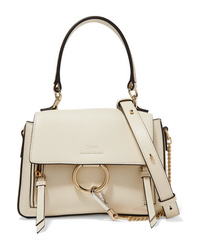 Chloé Faye Day Mini Textured Leather Shoulder Bag