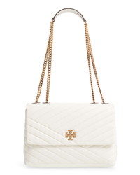 Leather crossbody bag Tory Burch White in Leather - 24955550