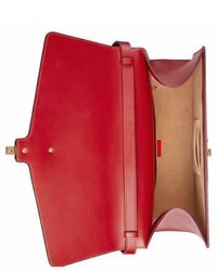 Gucci Maxi Sylvie Top Handle Leather Shoulder Bag