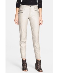 Free People Ankle Zip Faux Leather Skinny Pants
