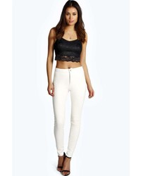 Boohoo Louisa High Rise Leather Look Trousers