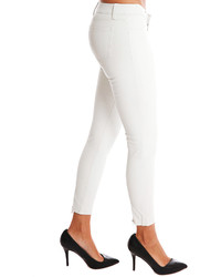J Brand Marie Zipback Crop Skinny Leather Pants