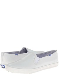 White Leather Slip-on Sneakers
