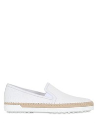 Tod's 20mm Embossed Leather Slip On Sneakers