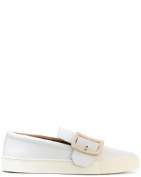 Bally Buckled Front Slip On Sneakers