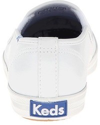 Keds Champion Leather Slip On Flat Shoes