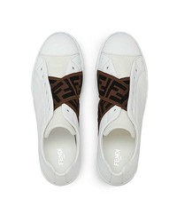 Fendi Crisscross Ff Straps Slip On Sneakers