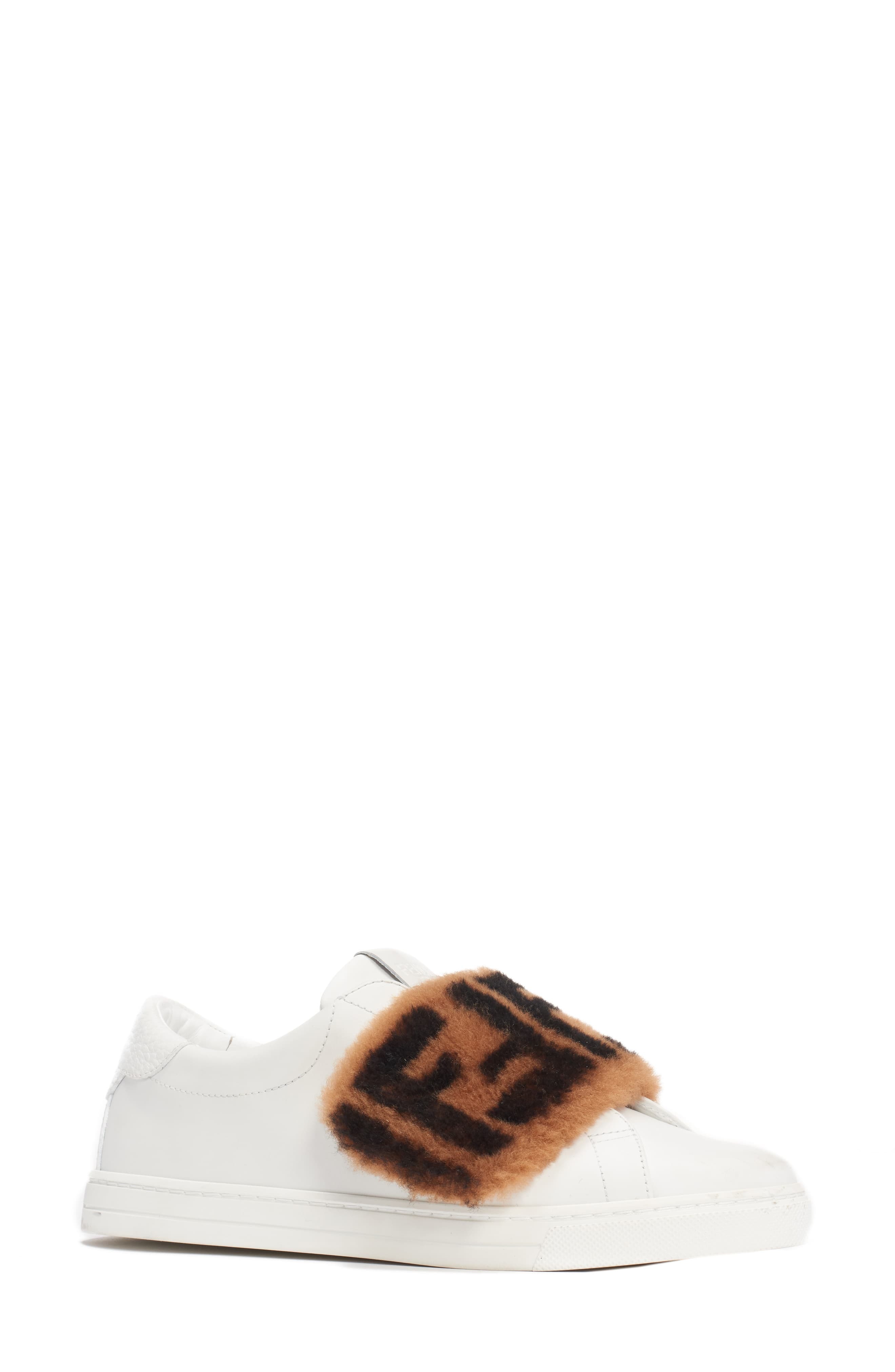 fendi shearling sneakers