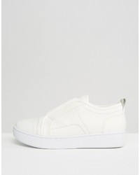G Star G Star Scuba White Leather Slip On Sneakers