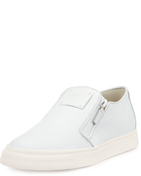 Giuseppe Zanotti Leather Slip On Sneaker White