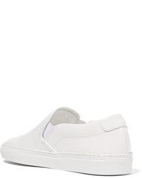 Common Projects Leather Slip On Sneakers White