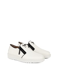 Giuseppe Zanotti Logo Lettered Loafers With Zip Detail