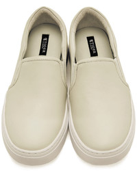 Tiger of Sweden Off White Andover Slip On Sneakers