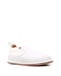 Buttero Panelled Leather Slip On Sneakers