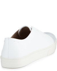 Eileen Fisher Rad Perforated Leather Sneaker White