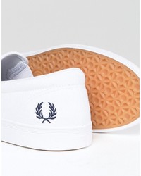 Fred Perry Underspin Slipon Perf Leather Sneakers