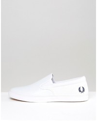 Fred Perry Underspin Slipon Perf Leather Sneakers