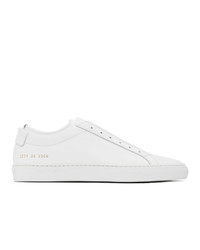 Common Projects White Achilles Laceless Sneakers
