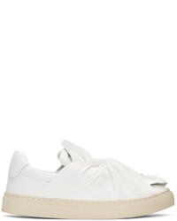 Ports 1961 White Bow Slip On Sneakers