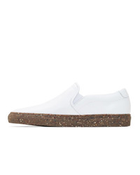 Common Projects White Confetti Slip On Sneakers