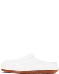Sunnei White Leather Dreamy Sabot Sneakers
