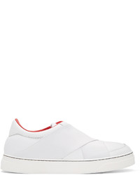 Proenza Schouler White Leather Slip On Sneakers