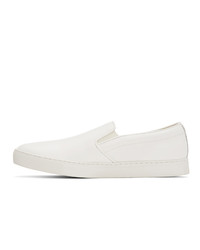 Comme des Garcons Homme White Leather Steer Sneakers
