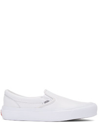 Vans White Og Classic Lx Slip On Sneakers