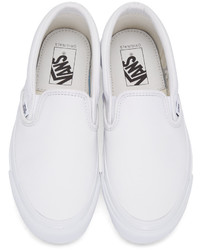 Vans White Og Classic Slip On Sneakers