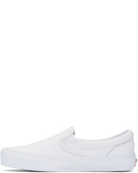 Vans White Og Classic Slip On Sneakers