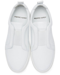 Pierre Hardy White Slider Slip On Sneakers