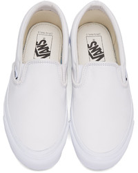 Vans White Ua Og Classic Lx Slip On Sneakers