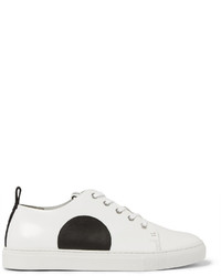 McQ Alexander Ueen Chris Panelled Leather Sneakers